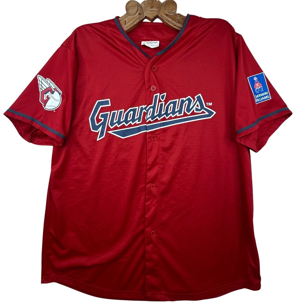 Cleveland‎ Guardians Baseball Jersey Red Bieber 57 Adult XL fan game day ready